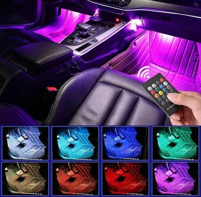 Car Led lamp remote control muilti colour