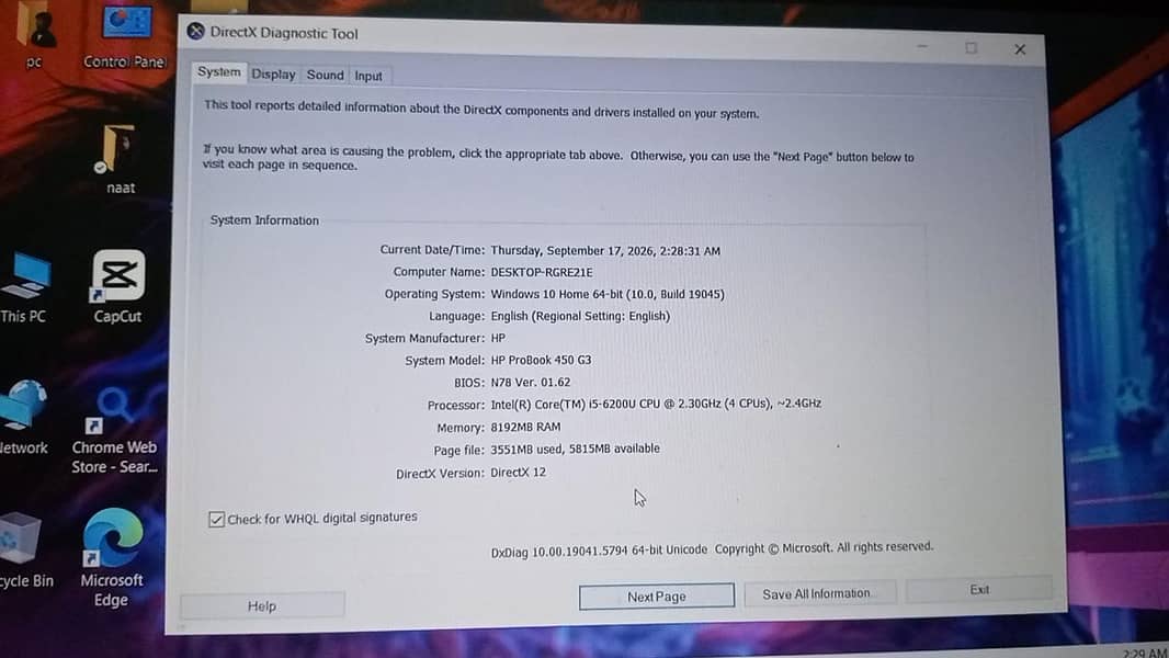 HP Pro Book 5