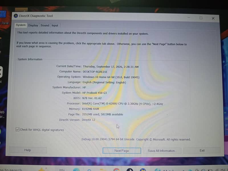 HP Pro Book 6
