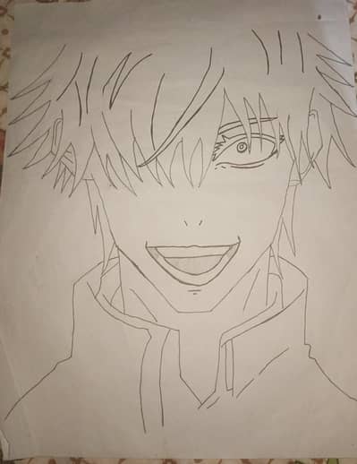 gojo drawing