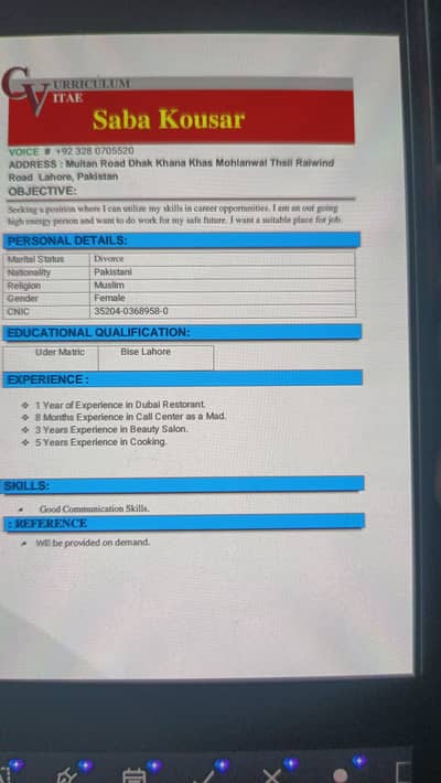 I Am looking For a Job