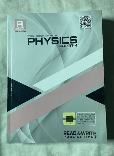 A levels Physics Read and write Topical Past Papers P4 Brand new