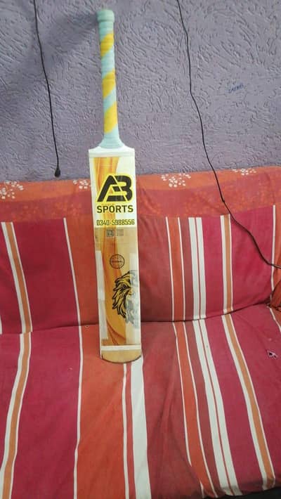 Ab sports 35.5 lengh 830 gram w8 3 inch heavy bottom bat in gud