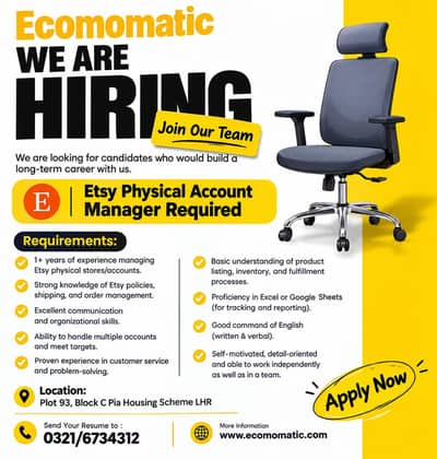 Etsy Physical Account Manager