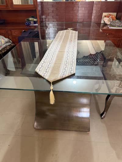 large dining table with 8 chairs