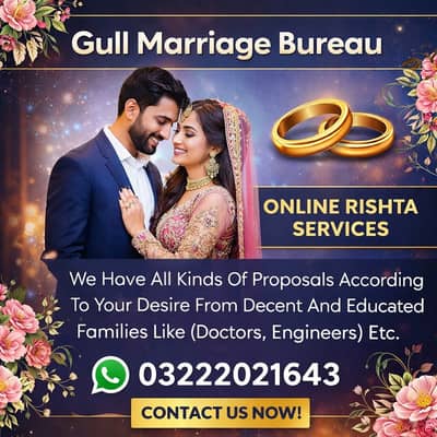 Marriage Bureau/Abroad Proposals/Online rishta service/Match Maker