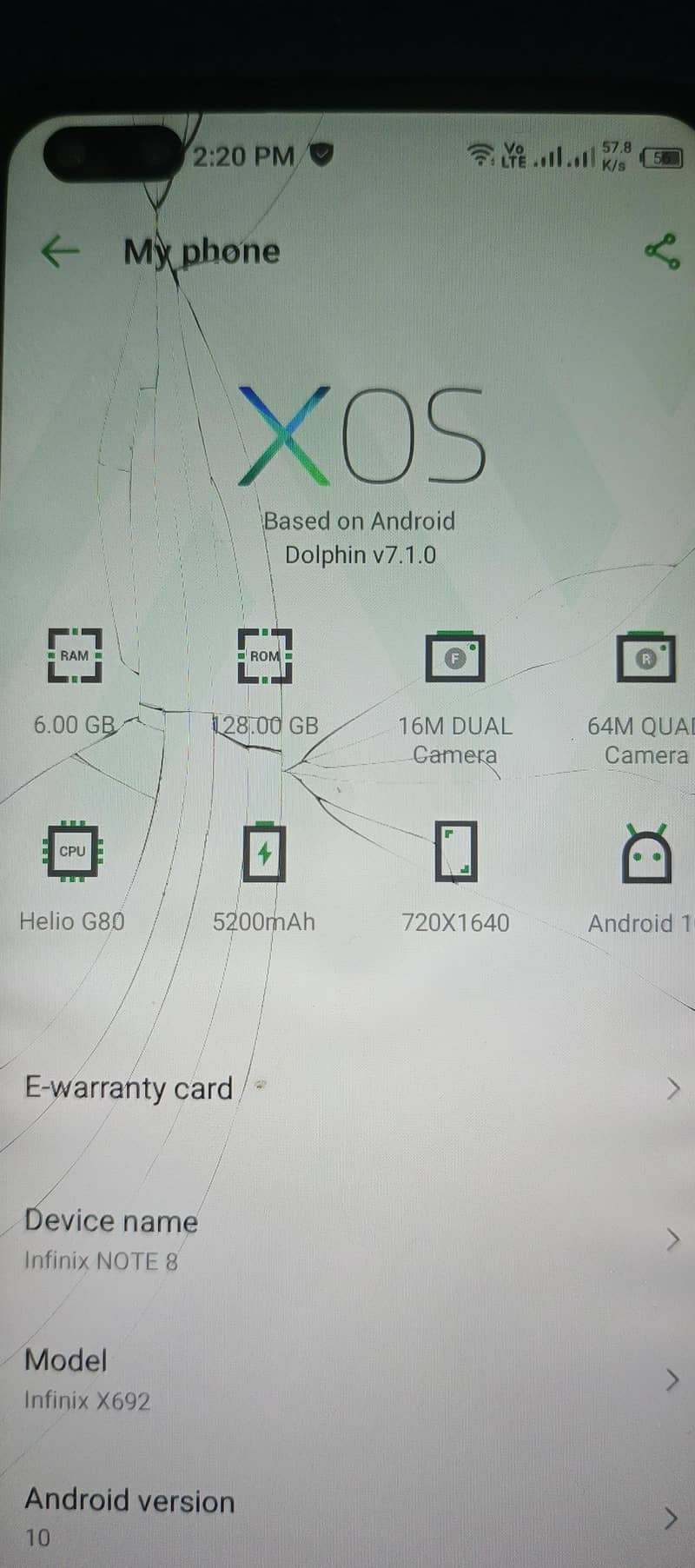 Infinix Note 8 0
