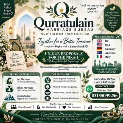Marriage Bureau Services , Online Rishta Services , Abroad Proposals