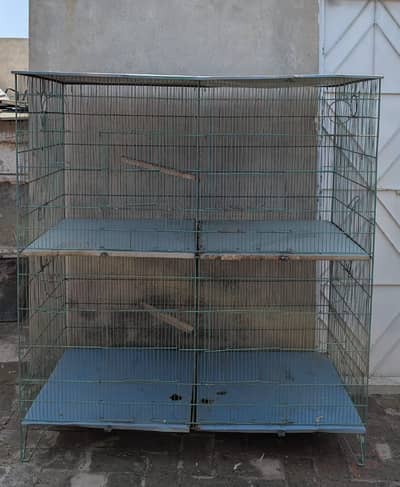 2x2,  4 portions cage. 14 number wire. best for ringnecks and sunconur