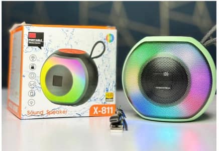 -811 Portable Wireless RGB LED Disco Speaker - High-Quality Sound
