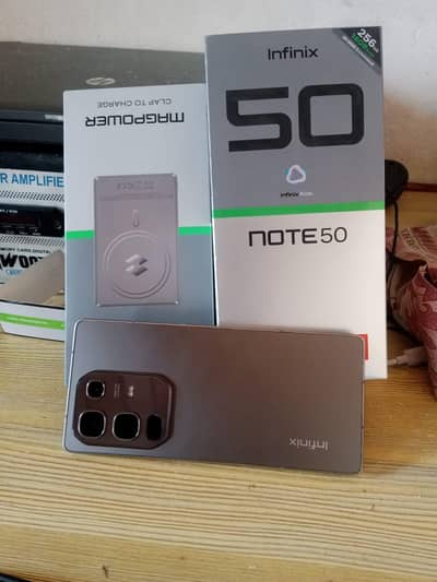 Infinix Note 50 8 256  7 months warranty complete box charger