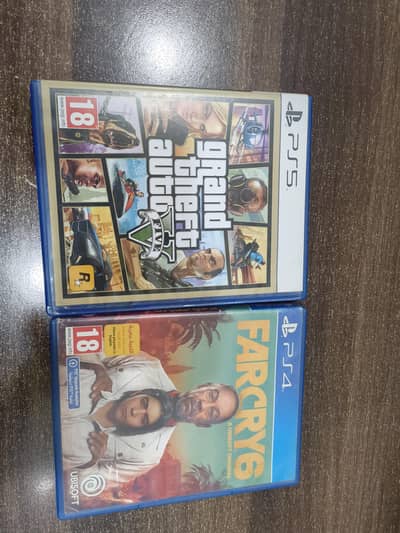 farcry 6 ps4 and GTA 5 ps5