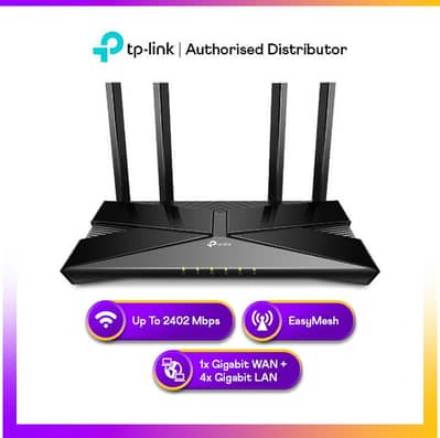 TP-Link Aginet EX510 AX3000 Dual-Band Wi-Fi 6 Gigabit Router | USB 3.0