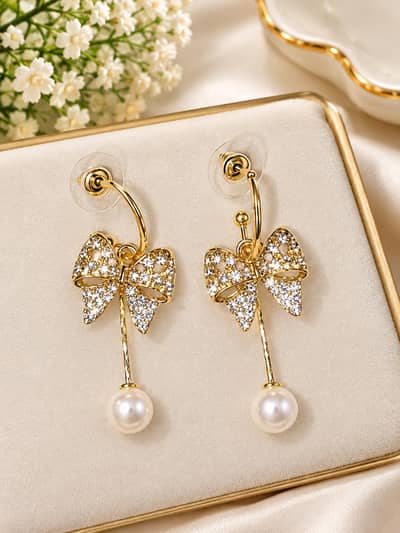 China imported Bow earrings
