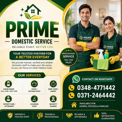 Maid, Babysitter, Cook , PatientAttendant, Helper, Nurses