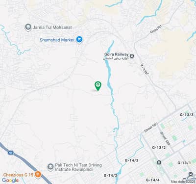 40-80 = 14 Marla Plot For Sale in F-14/3 Islamabad