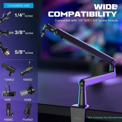 FIFINE BM88  | Professional Boom Arm | Mic Stand