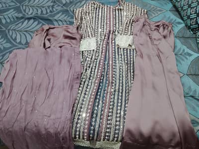 1time wear silk fabric 3 pcs suit for womens Whatsapp 03275160548
