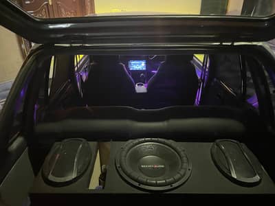 Car woofer and Amplifier