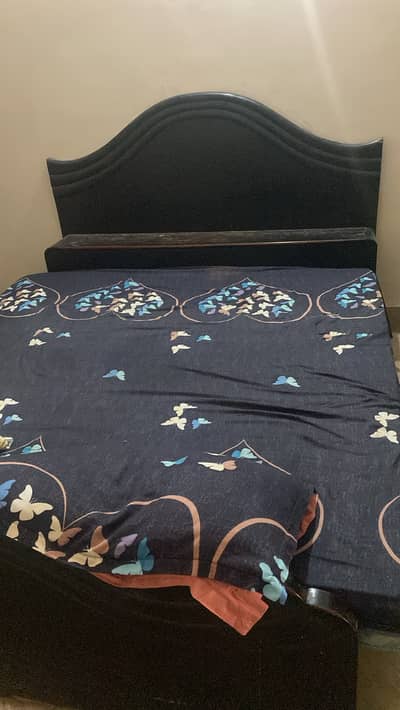 Pure wooden bed king size