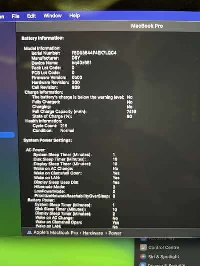 Apple MacBook Pro 16" (late 2019) | Intel i7 / 16GB RAM / 512GB SSD
