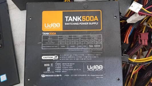 500 Watt Branded Power Supply with 2 GPU Cables, Zalman, Micronics. . . .