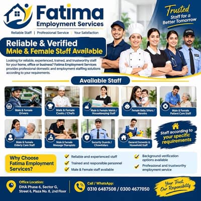 Professional Housekeeping & Domestic Staff Services | In Lahore