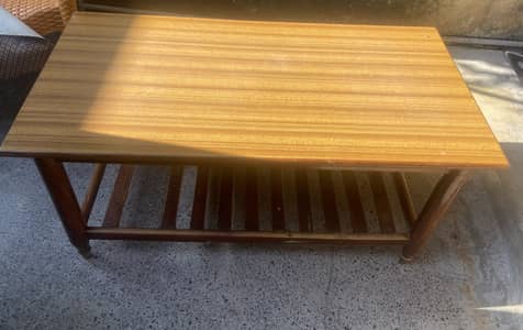 Wooden Coffee Table with Chairs – Used Furniture