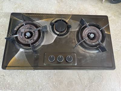 3 Burner Built-in Sui Gas Stove / Hob – Good Working Condition