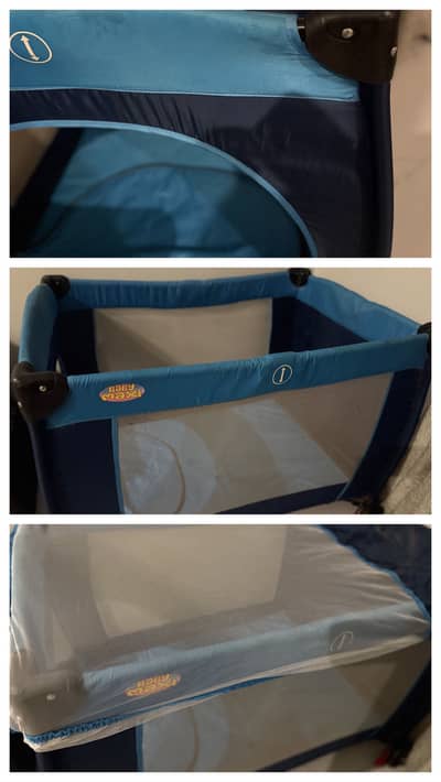Baby cot & Baby Bouncer- Play mat for free