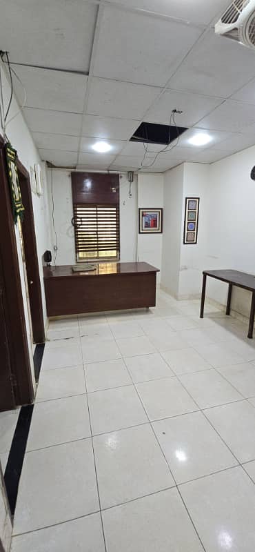 Ground floor portion Sami furnished office for rent 1000sqft in shahar e Faisal.