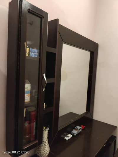 Bed + Dressing + Wardrobe for sale ( ijp road islamabad )