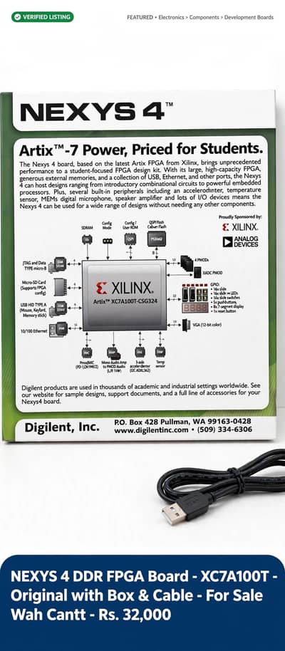 Artix 7 NEXYS 4 FpGA board