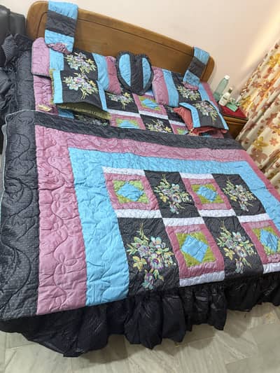 Bedding set Ambroided 9 pcs king size
