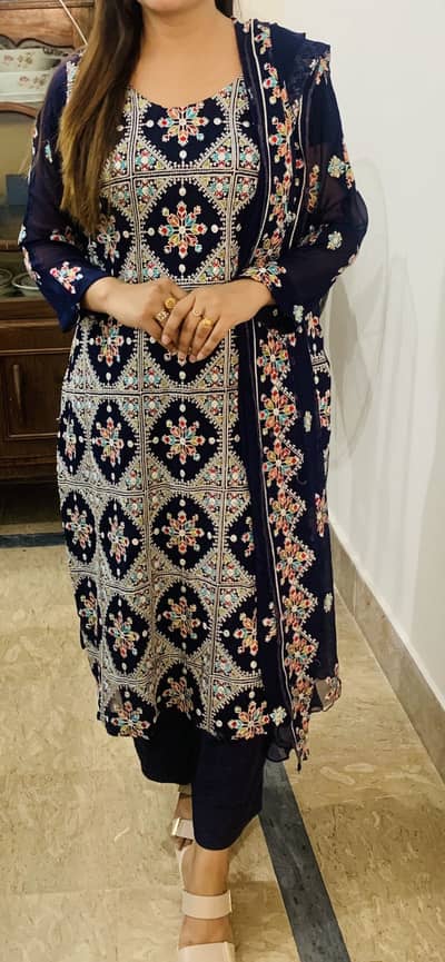 One time used party wear dress