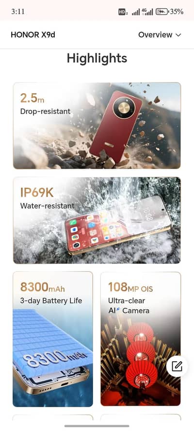 Honor X9d 5G  12GB/ 256 GB