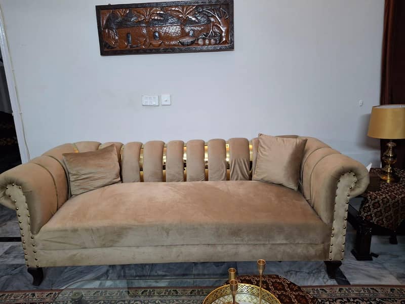 5 Seater Sofa Set – Slightly Used, Like New Condition 0
