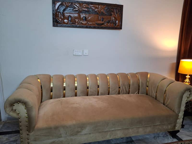5 Seater Sofa Set – Slightly Used, Like New Condition 1