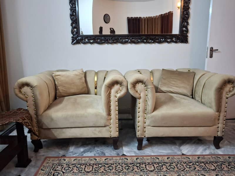 5 Seater Sofa Set – Slightly Used, Like New Condition 2