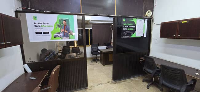 First floor Sami furnished office for rent 600sqft in shahar e Faisal.