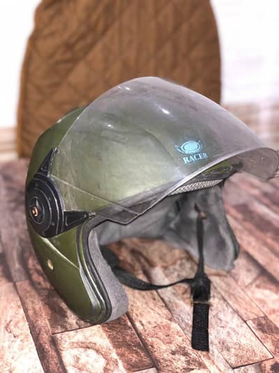 Used Helmet Green Colour 10/7Condition