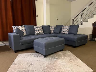 L Shaped - 5 Seater 6 Seater - with Ottoman