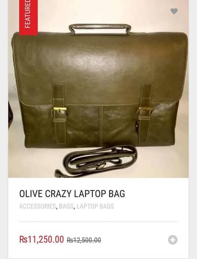 laptop and office bag