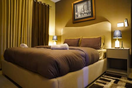 1 Bedroom VIP Full furnish flat per day available in Bahria town Lahore 0300 4561276