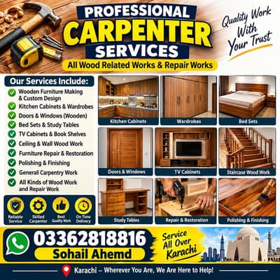 Carpenter Available for All Wood Works