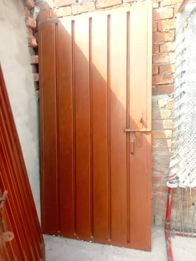 Qty: 2 piece ironed doors