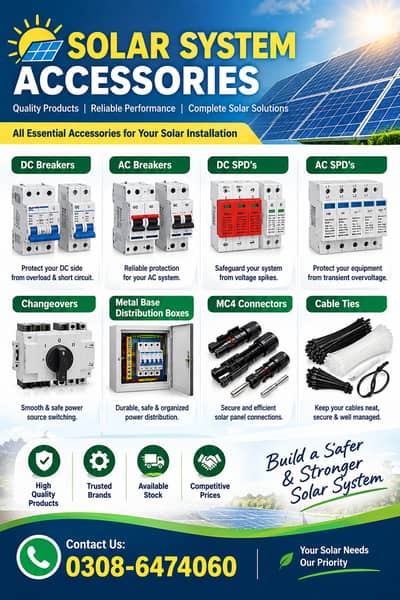 Solar Accessories | CNC/TOMZN, MORA, Reliable | Breakers & SPD