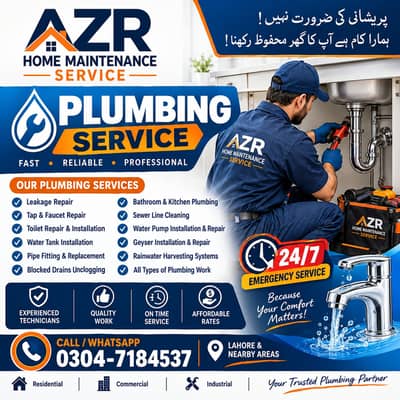 Professional Plumber Services | Leakage, Pipe & Bathroom Repair
