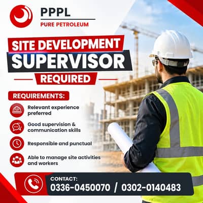 Site Development Supervisor Required || Urgent Hiring || Job