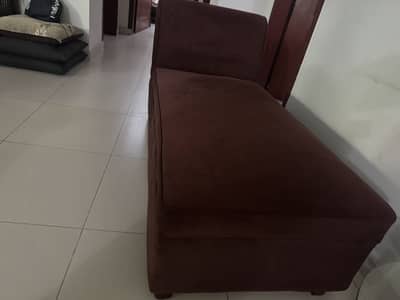 Dark brown dewan (settee)
